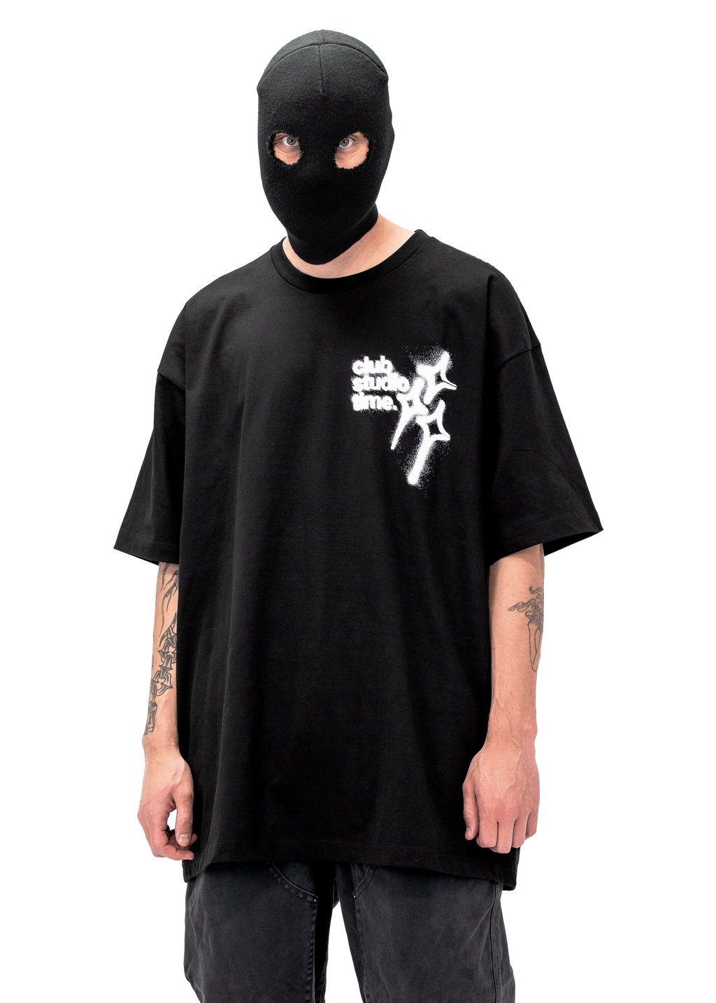 SIGNATURE TEE B/W