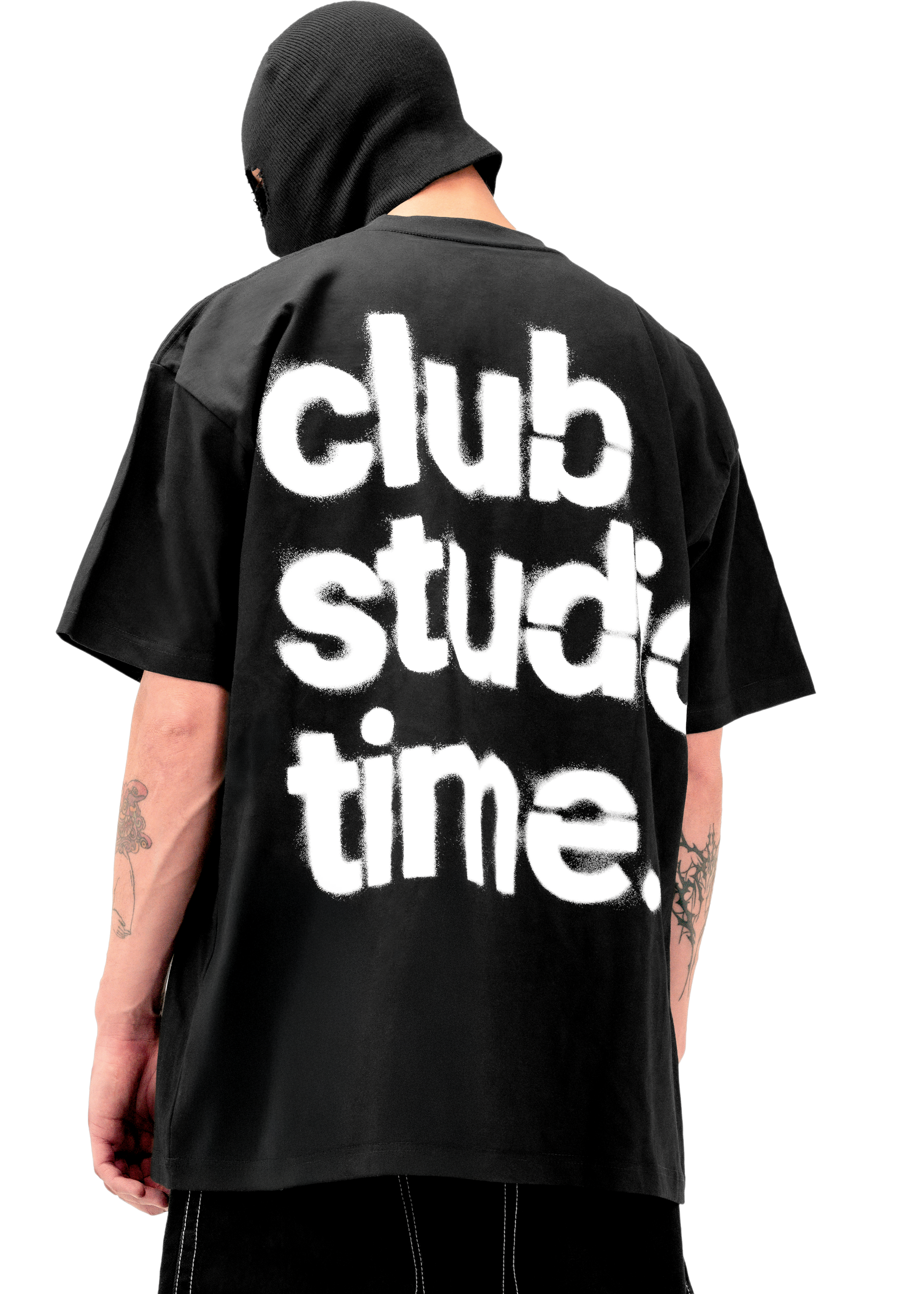 SIGNATURE TEE B/W