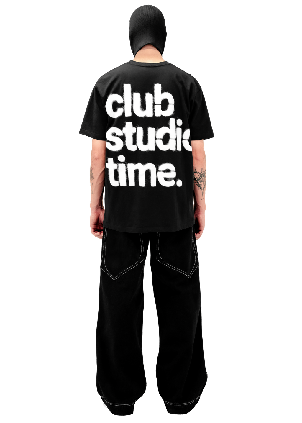 SIGNATURE TEE B/W