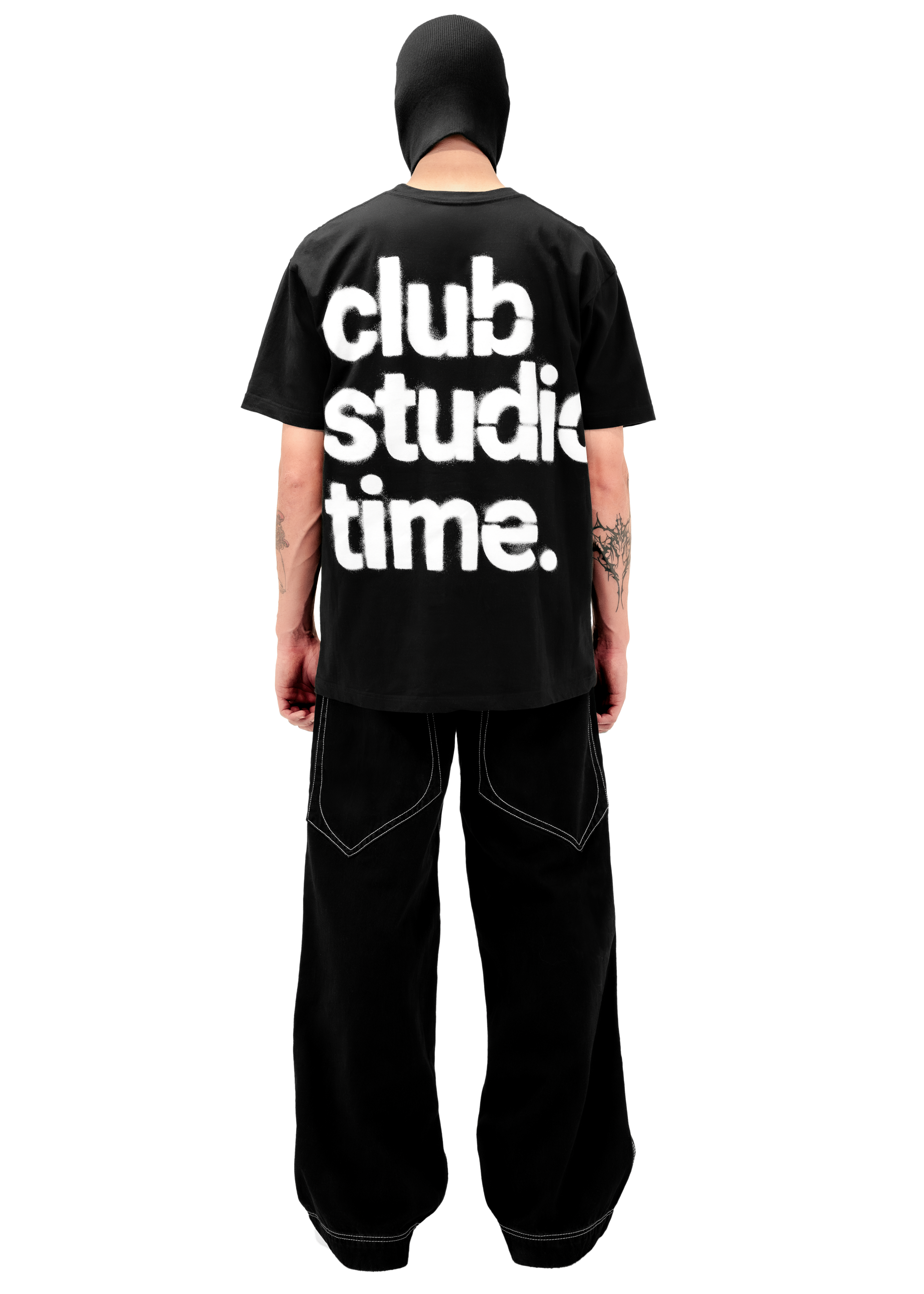 SIGNATURE TEE B/W