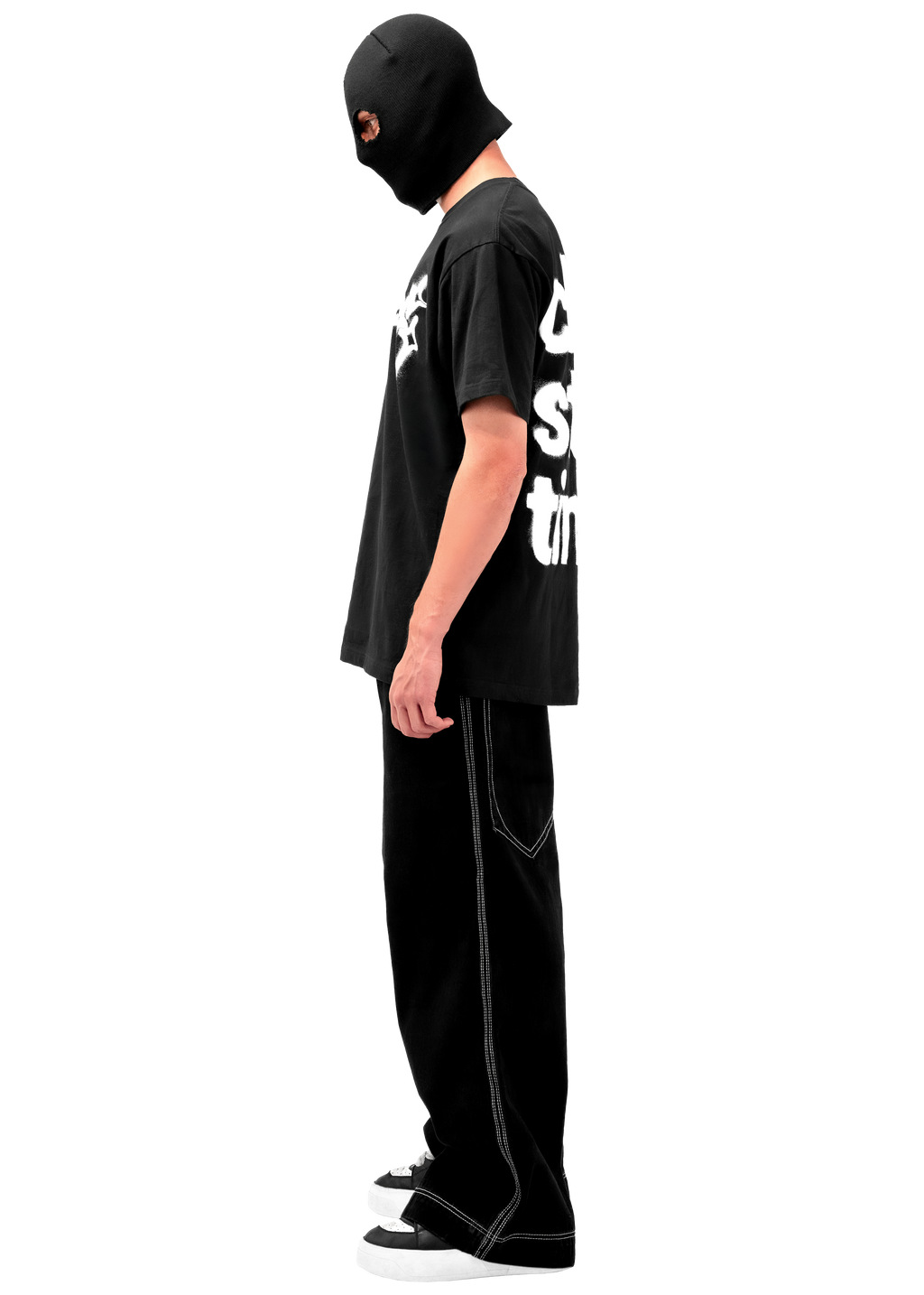 SIGNATURE TEE B/W