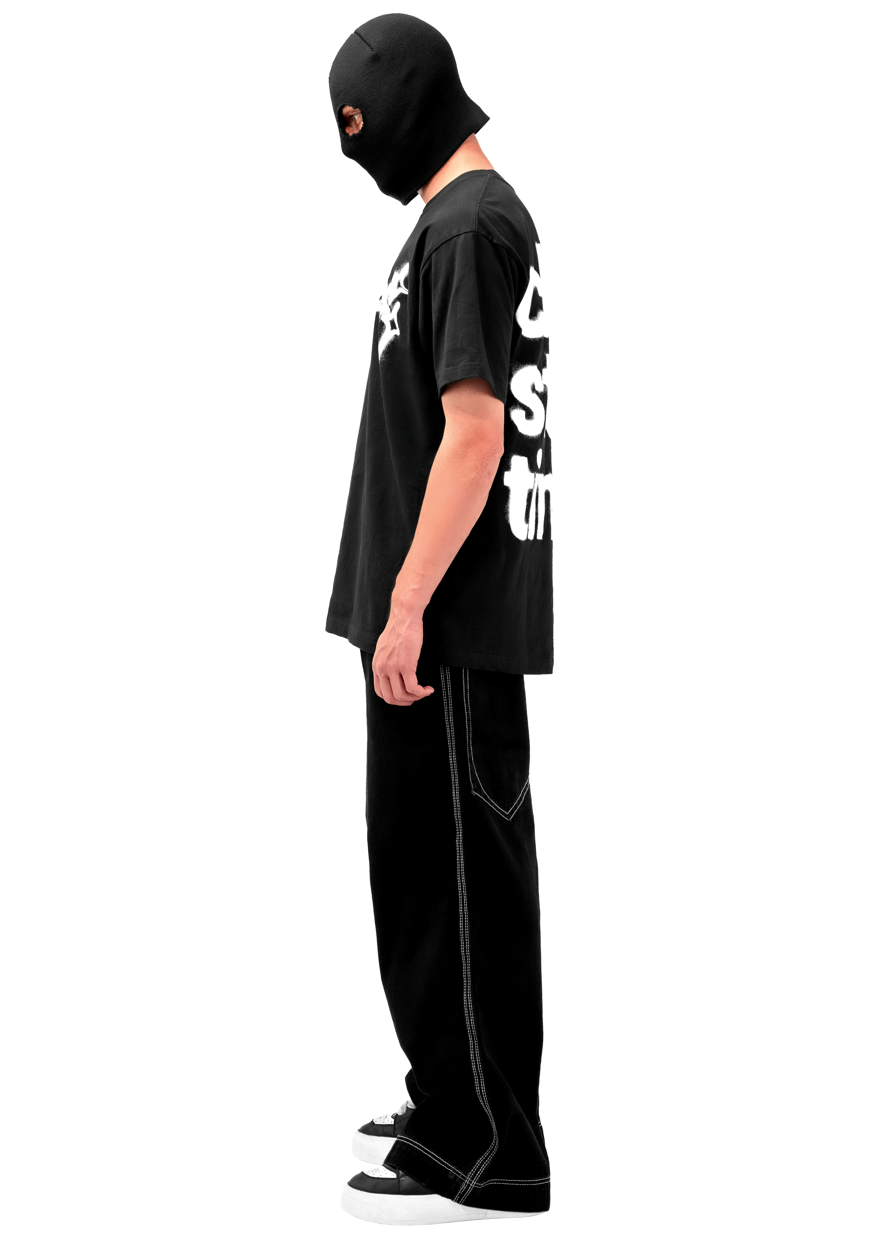 SIGNATURE TEE B/W