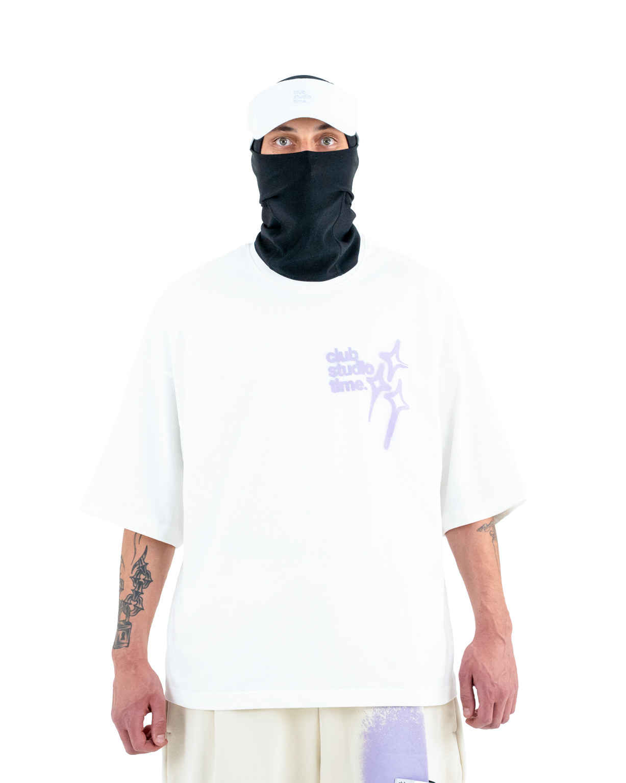 White / Lavender V2 Signature Tee