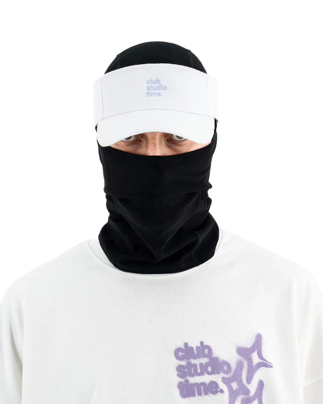 White / Light Fluorescent Lavender Visor V1